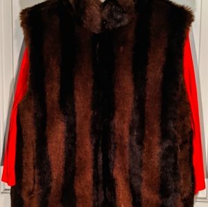 Faux fur vest